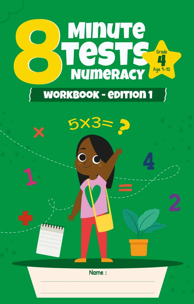 8 Minute Tests Numeracy, Workbook – Edition 1 for Grade 4