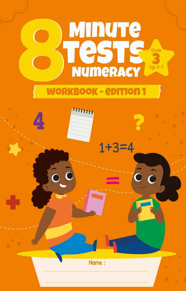 8 minute tests numeracy workbook for grade 3